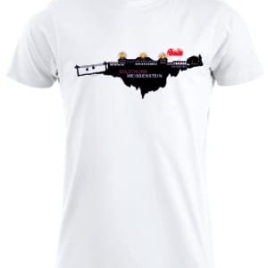 Solothurner T-Shirt <BR> Weissenstein <BR> "Die drü höuschte mit Göiferlätsch"